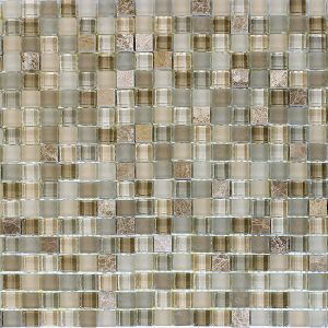 FREE SHIPPING - Gray Staccato 5/8" Mosaic