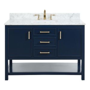 Manhattan Navy Blue 49" Single Sink Bathroom Vanity