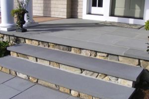 FREE SHIPPING - Indian Bluestone 48" x 14" (1.5" Thick) Tread (Eased Edge)- 4 Ft Long