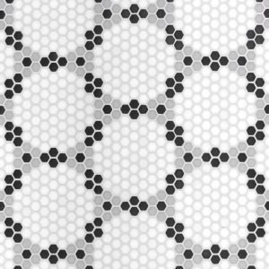 FREE SHIPPING - Bourges Classic Geometro Recylcled Glass Mosaic Tile