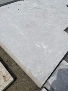 Atlantic Cream 16x24 5CM Bullnose Marble Pool Coping - SANDBLASTED