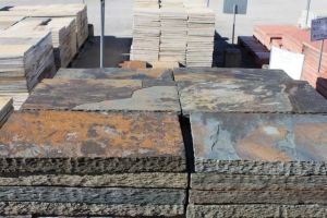 California Gold Slate 26"x 26" 2" Thick Column Cap