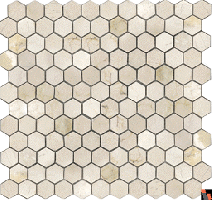 Crema Marfil Hexagon 12X12 Tumbled