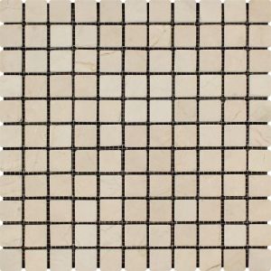 FREE SHIPPING - Crema Marfil 1x1 Honed Mosaic