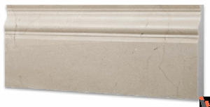 Crema Marfil Polished 5x12 Base Molding