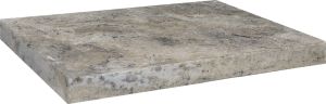 FREE SHIPPPING - Titanium Silver Travertine 14x24 5CM Modern Edge | Pool Coping