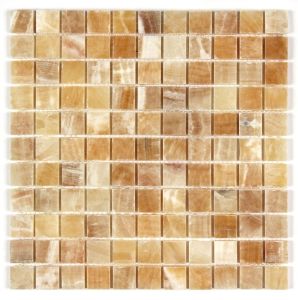 Honey Onyx 1x1 Polished Mosaic