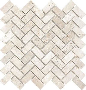 Tuscany Ivory Herringbone Honed