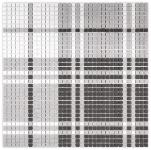 FREE SHIPPING - Highland LANCASTER Geometro Recylcled Glass Mosaic Tile