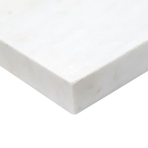 FREE SHIPPING - Afyon White 16X24 5CM (2" Thick) Sandblasted Marble Pool Coping