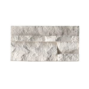 TERRADO Danbury White Concrete Ledger Stone - CORNER