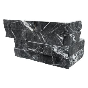 Nero Marquina "L" Corner Ledger Panel