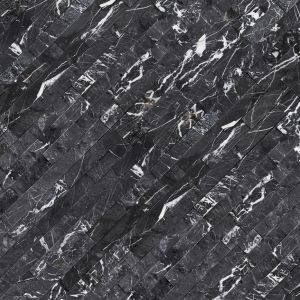 Nero Marquina 6x24 Splitface Ledger Panel