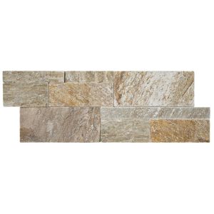 XL Golden Honey 9x24 Splitface Quartzite Ledger Panel