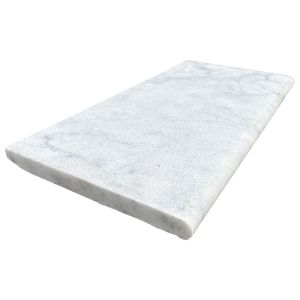 FREE SHIPPING - Europa White 12X24 3CM Marble Pool Coping