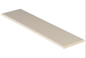 Almond 4X16 Glossy Ceramic Bullnose