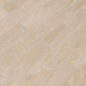 FREE SHIPPING - Aria Oro Porcelain 2x4 Polished Brick Mosaic