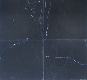 Nero Marquina Marble 12x12 Tile Honed