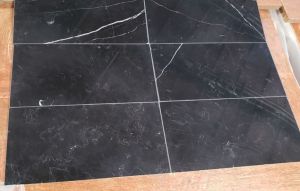 Nero Marquina Marble 12x24 Tile Honed