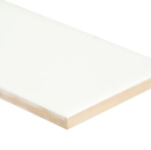 FREE SHIPPING - Metro White 3x6 Glossy Bullnose