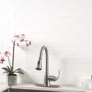 Metro White 3x6 Glossy Ceramic Subway Wall Tile