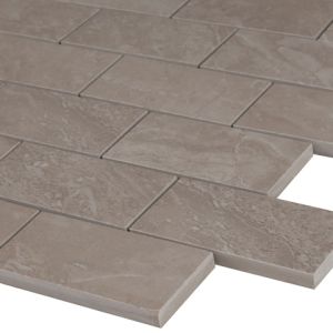 FREE SHIPPING - Pietra Pearl 2X4 Polished Brick Mosaic