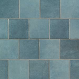 Renzo Denim 5x5 Glossy Handcrafted Tile