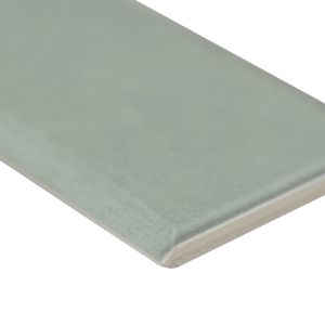 Renzo Jade 3x12 Glossy Bullnose Handcrafted Subway Tile