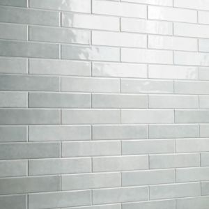 FREE SHIPPING - Renzo Sky 3x12 Glossy Handcrafted Subway Tile