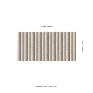 SINPHONIA Piano Arena 4.5 In. x 9 In. Matte Porcelain Fluted Limestone Look Wall Tile