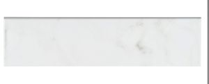 Carrara White 4x16 Glossy Bullnose