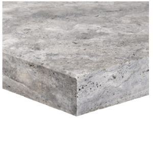 FREE SHIPPING - Silver Travertine 12x24 5CM Modern Edge Pool Coping