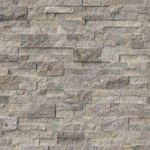 Trevi Gray Travertine 6x24 Ledger Panel