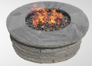 FREE SHIPPING - Slate Gray Sandstone DIY Fire Pit - 42" Radius