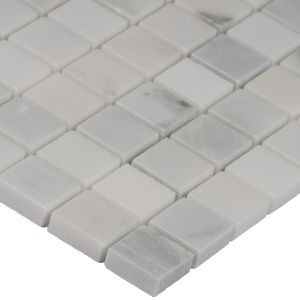 Carrara White 1x1 Honed Mosaic