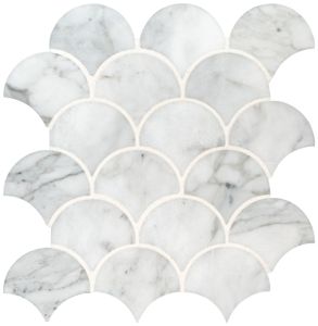 Carrara White 2x2 Polished Mosaic