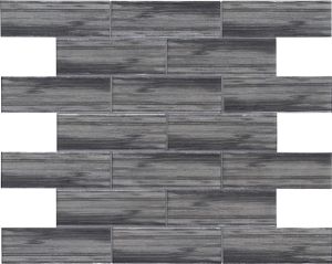 Glacier Black 3x9 Glass Subway Tile