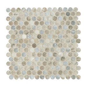 Stonella Penny Round Recylcled Glass Mosaic