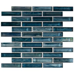 Oasis Blast 1x4 Crystallized Glass Mosaic