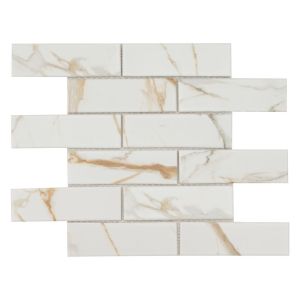 FREE SHIPPING - Calacatta Gold Matte 2x6 Subway Brick