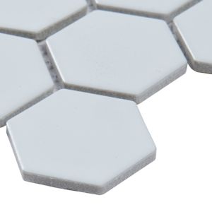Domino White Matte 12x12 Octagon Mosaic