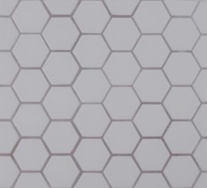 FREE SHIPPING - Retro Grey Hexagon Matte Mosaic