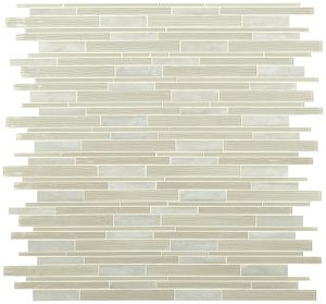 FREE SHIPPING - Snowcap Interlocking Stone Glass Mosaic