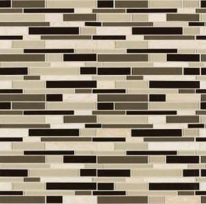 FREE SHIPPING - Sonoma Valley Interlocking Stone Glass Mosaic