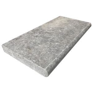 FREE SHIPPING - Silver Travertine 12x24 5CM (PREMIUM) Pool Coping