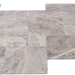 Silver Travertine Versailles