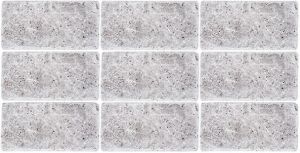 FREE SHIPPING - Silver Travertine 3x6 Tumbled Subway Tile