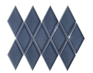 FREE SHIPPING - 45 DEG Harlequin Blue Matte Porcelain Tile