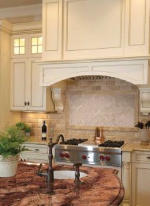 Tuscany Ivory Herringbone Honed