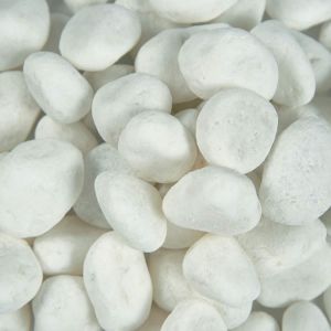 FREE SHIPPING - White Marble 1"- 3" Rock Pebbles (LOOSE)